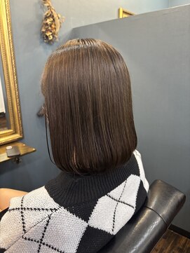 ユニコヘア(unico hair) ボブ×ベージュブラウン