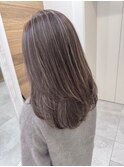 白髪ぼかしハイライト