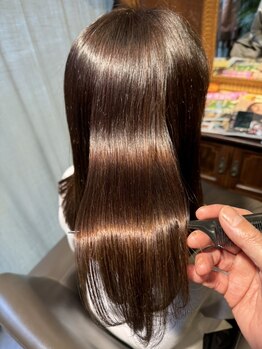 ジンジャー(Ginger)の写真/髪の内側から補修することで、ツヤ&指通りが変わる！カラーやパーマを繰り返した髪にもオススメです♪