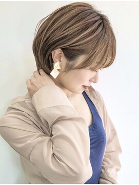 ロンド 銀座(Lond) 【成田】イメチェン外ハネボブ美髪ワイドバングショート/銀座1