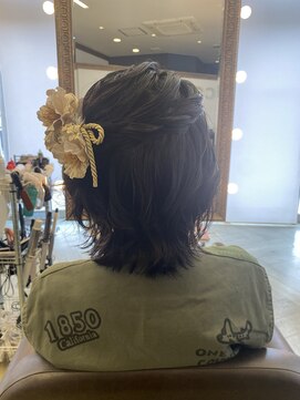 コワファースト 大分(COIFF1RST) 成人式/ハーフアップ