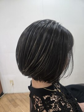 松本平太郎美容室 立川店 【立川 　ハイライト　ショートボブ　30代40代50代60代◎】