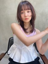 ロイジー(roijir)&nbsp;表参道roijir ラベンダーブラウン×ウルフカット