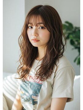 フルショウ 栄店(FURUSHO) アプリコットオレンジ/無造作パーマ/ゆふるわモテパーマ