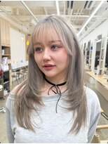 ミリ(mm)&nbsp;レイヤーカット/ミルクティーベージュ