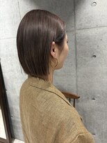 ルース(LOOSE)&nbsp;切りっぱなしボブ×シアーベージュ