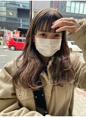 秋色◎大人可愛い透明感ベージュくびれミディ