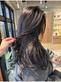 ラベンダーネイビー／レイヤーカット