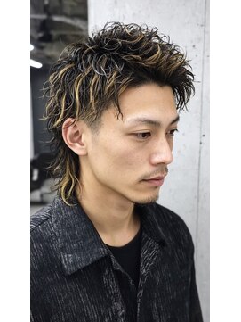 ケシキ 表参道 原宿(kesiki.) マレット×ハイライト