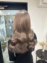 ラピス 名古屋駅前店(Lapis) ミルクティーグレージュ/ブリーチ/ダブルカラー/髪質改善