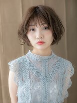 カバーヘア イヴ 戸頭店(COVER HAIR EVE)&nbsp;丸みショート/ゆるふわショート/アッシュブラウン/モカブラウンe