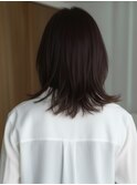 深みカシスブラウンミディアムヘア/20代30代40代赤羽