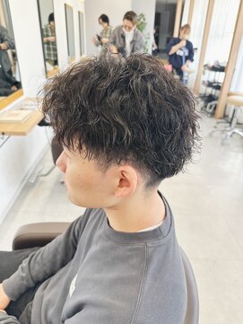 チェレ ブラン 堺東店(Chere brun) マッシュショートレイヤーマッシュ・スパイラルパーマ