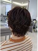 【arte HAIR】ブラッドオレンジ/ショートパーマ