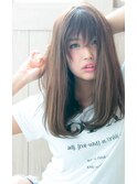 大人可愛いナチュラルストレート×シースルーバング◎ 【浦和】