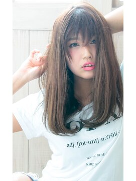 エイミーバイアフロートザガーデン 浦和店(amie by afloat the garden) 大人可愛いナチュラルストレート×シースルーバング◎ 【浦和】