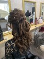 ヘアセットアンドエクステンションショールーム(SHOW ROOM)&nbsp;ブライダルハーフアップ