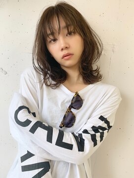 ヴェイン 渋谷(vain) 【vain#B】シースルーバングのひし形オウルフ☆アッシュベージュ