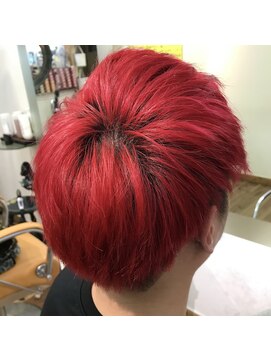 ヘアーブティック バグース(HAIR BUTIQUE Bagus) ダブルカラー　ビビットレッド