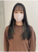 【 YOKE 】ロングレイヤーぱっつんワイドバングインナーカラー