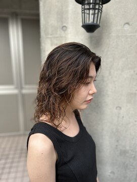 ヘアーランプ(hair Lamp) ミディアムウルフパーマ