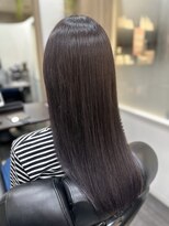 エニィ 池袋西口(Any) 黒髪/グレーベージュ/レイヤーロング/前髪パーマ/池袋