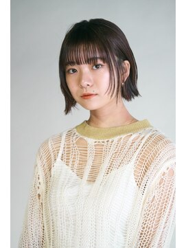 アンバー 池袋(amber) 切りっぱなしボブ/オリーブベージュ/レイヤーボブ[池袋駅]