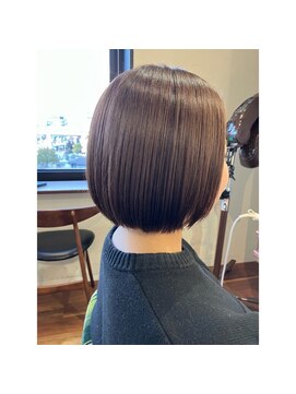 エルサフィロ キタハマ(el zafiro kitahama) 20×30×40代×似合わせカット×ショコラブラウンカラー×ボブ