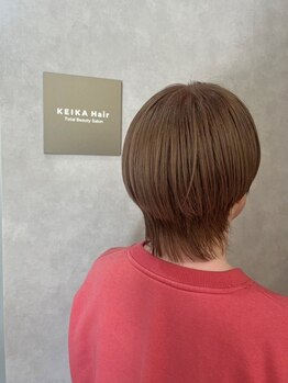 ケイカヘア(KEIKA Hair)の写真/明るく軽やかな仕上がりが実現するカラーで艶感のある髪へ♪ずっと綺麗でいたい…。そんな願いを叶えます＊