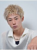 【alpha 新宿】スパイキーショート×ブリーチパーマ