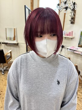 ヘアーデザインハル(hair desigin hal) ワインレッド