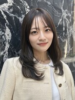 【有村】似合わせ　前髪あり　ヘルシーセミロング　レイヤー