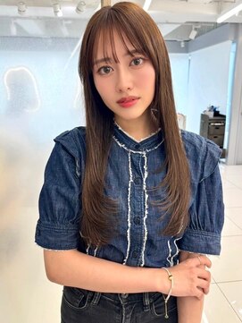 エジョン 三鷹店(Aejon) レイヤーロング/ヘルシースタイル/韓国ヘア/ベビーピンク/吉祥寺