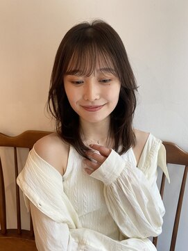 ガーランド (Garland) 大人かわいいミディアムレイヤー顔まわりレイヤーまろベージュ