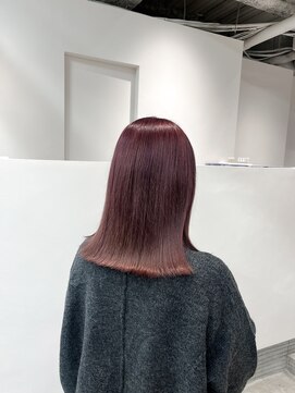 ソア(soa) ピンクバイオレットカラー/ロブ/枚方美容室