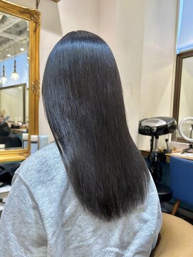 ロンドアベニール 北千住(Lond avenir) イメチェン外ハネボブ美髪ワイドバングレイヤー髪質改善縮毛矯正