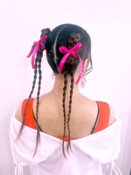 ヘアセット専門店 ナゴミ 渋谷店(nagomi) 三つ編み韓国アレンジ