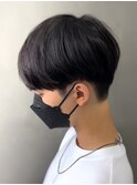 黒髪マッシュナチュラルマッシュメンズヘア韓国ツーブロック