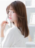 ■くすみベージュアッシュ小顔レイヤーカット401-2越谷30代40代