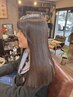 髪に優しいスーパーストレート+カット+トリートメント　￥13500→￥12000