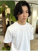 『メンズミディアムパーマ』スパイラルパーマ/メンズボブパーマ