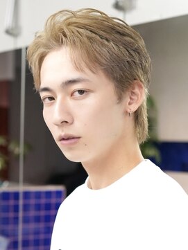 サンクマーケット 渋谷(cinq MARKET) オリーブグレージュメンズアッシュグレージュカラーシルバーヘア