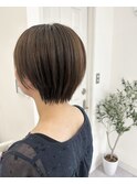 小顔ショート×柔らかパーマ【セット簡単】