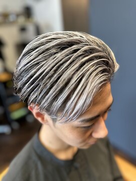 BAR BER SHOP RICH ホワイトメッシュ