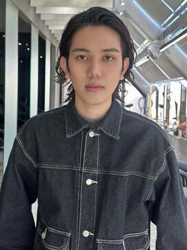 ロンドアンメゾン 原宿(Lond un Maison.) men's/メンズ/リバースセンターパート/サーフカール/フェード