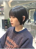 丸みショートボブ/レイヤー/20代30代40代50代/顔周りカット