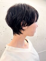 ソウ アオヤマ(SO aoyama)&nbsp;コンパクトマッシュショート　ゆるめパーマ　前髪あり