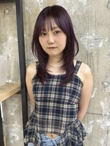 カノン(kanon hair&beauty)&nbsp;ミディアムレイヤー/ラベンダーカラー