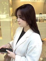 デュノヘアー 神戸三宮店(DUNO hair)&nbsp;顔まわりレイヤー×ラベンダーピンク