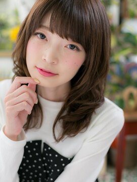 カバーヘアアンドスパ ブリス 浦和(COVER HAIR&SPA bliss) ★斜めバングxラベンダーベージュ♪モテウェーブ20代30代40代★7